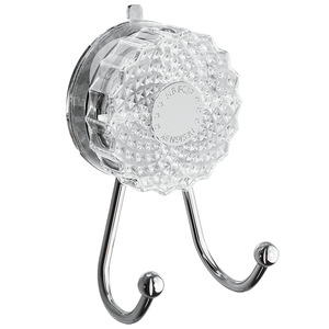 Excellent <b>Suction</b> Cup <b>Hooks</b> 2 <b>Hooks</b> Modern Design <b>Bathroom</b> Toilet Wall Mount No Drilling Required Robe <b>Hooks</b> - Product Image 5