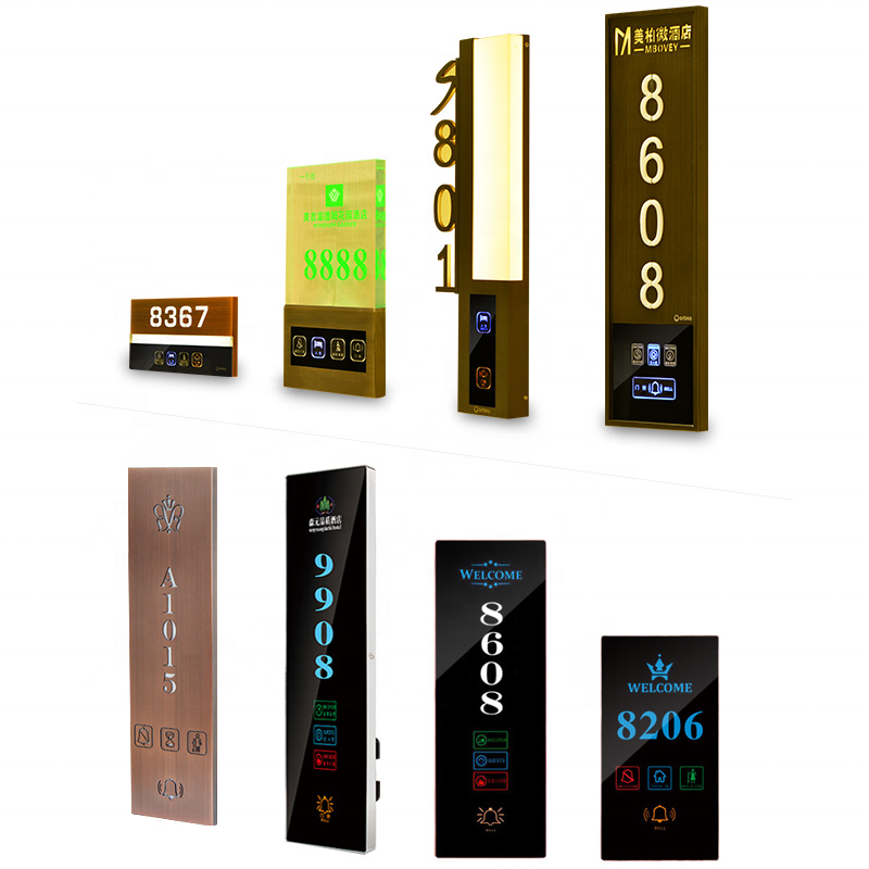 Наилучшее качество, индивидуальные закаленные дверные таблички, вывеска для номера в отеле, многофункциональный номер для номера в отеле