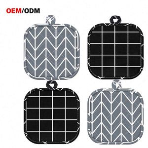 Cotton Linen <b>Heat</b> Resistant Trivet Thick Pot <b>Pad</b> Nordic Style Kitchen Dining Table Mat Scald Proof - Product Image 1