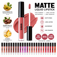 RTS Rouge à lèvres liquide mat 3,5 ml, imperméable, longue tenue, résistant au transfert, faible MOQ 1 pièce, vente en gros, logo personnalisé