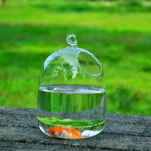 透明透明透明デスクトップ吊り下げシリンダーボウルガラス水槽アクセサリーミニ水槽 - Product Image 4
