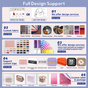 Bolsa de Maquillaje Koncai con Ruedas, Estuche de Belleza, Cosméticos, Maquillaje, Bolsa de Viaje - Product Image 5