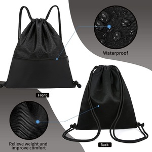Custom Logo Promotional Polyester Drawstring Bag <b>Nylon</b> Fitness Room Basketball Shoes Beach <b>Backpack</b> Gym Sports <b>Backpack</b> Bag - Product Image 1