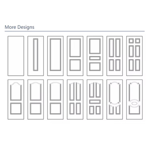Puertas interiores de madera maciza impermeables modernas, nuevo diseño con accesorios a la venta para aplicaciones de hoteles y dormitorios - Product Image 3