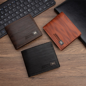 Nuovo Design Elegante Portafoglio in Pelle PU per Uomo Semplice Casual Corto Portafoglio <span class=keywords><strong>Maschile</strong></span> Piccolo <span class=keywords><strong>Porta</strong></span> <span class=keywords><strong>Carte</strong></span> di Credito con Scatola - Product Image 5