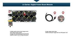 LA124 1200W <span class=keywords><strong>2</strong></span>/4 canales amplificador de potencia profesional 1000 vatios estéreo carcasa de Metal amplificadores de alta potencia - Product Image 6