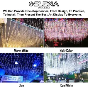 Outdoor Corridor Curtain Icicle String Lights Wedding Holiday Festival Decoration Fairy String Light Outdoor Led String Lights