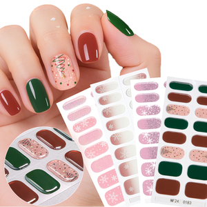 Nuevas pegatinas de <span class=keywords><strong>manicura</strong></span> de Gel 3D de <span class=keywords><strong>Navidad</strong></span>, calcomanías de uñas de copo de nieve francés, Gel de uñas de plástico semicurado endurecido con luz UV - Product Image 6