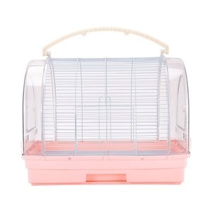Jaula de Lujo Portátil con Cajón de 40cm y Vista Panorámica, Hábitat para Loros Japoneses, Jaula de Vuelo para Interiores - Product Image 6