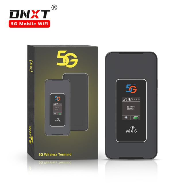 5G/4G/3G Hotspot Portable WiFi Router SIM Card LTE Outdoor Large Capacity 8000mAh Wireless Firewall 1200Mbps Dual-Band WPA2