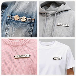 Etiquetas Metálicas de Lujo Chapadas en Oro con Grabado Láser, Etiquetas Personalizadas para Ropa Interior - Product Image 2