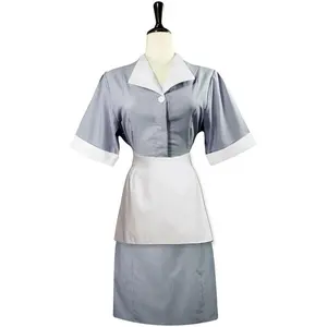 Vente en gros, uniforme de femme de ménage, de jardinage, de Restaurant, d'hôtesse, demi-taille, tablier