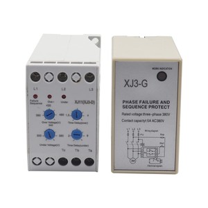 Relé de Protección de Secuencia y Falla de Fase Mlf Xj3-G AC380V para Motores de Elevadores y Grúas - Product Image 4