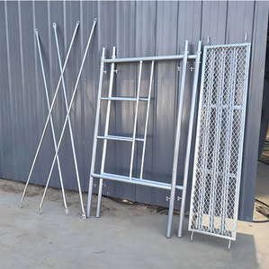 Échafaudage moderne en acier robuste, cadre en H, échelle, cadre <span class=keywords><strong>de</strong></span> <span class=keywords><strong>maçon</strong></span>, haute résistance, résistant à la corrosion, charge <span class=keywords><strong>de</strong></span> 800 lb - Product Image 5