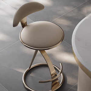 Tabouret de bar moderne de style italien, tabouret haut créatif et tendance, <span class=keywords><strong>chaise</strong></span> de réception, <span class=keywords><strong>chaise</strong></span> de bar <span class=keywords><strong>d</strong></span>'îlot - Product Image 2