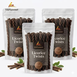 Usine OEM Arc-en-ciel Réglisse Bonbons Twists Pleine Taille Fruité Aromatisé Assortiment <span class=keywords><strong>de</strong></span> Bâtons Colorés Doux et Tendres Bonbons Doux Collations - Product Image 3