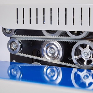 FR-770A Scelleuse à bande verticale semi-automatique à double chauffage pour sacs plastiques, machine d'emballage alimentaire continu - Product Image 4
