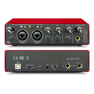 Tarjeta de Sonido USB Externa Compacta Profesional para Transmisión <span class=keywords><strong>en</strong></span> <span class=keywords><strong>Vivo</strong></span>, Grabación, Karaoke e Instrumentos Musicales - Plug-and-Play para Computadora - Product Image 2