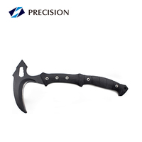 Outils de plein air Hache tactique de survie noire avec manche en aluminium