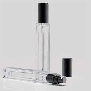 Botella de Perfume Portátil Transparente Cuadrada de 10 ml, Botella de Vidrio Vacía para Muestras - Product Image 4