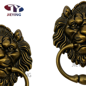 Jieying đồ nội thất phần cứng cổ điển cổ điển ăn uống ghế cửa knocker tủ quần áo tủ quần áo tủ Medusa đầu kim loại vòng xử lý - Product Image 6