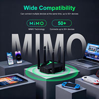 Extensor de Red Wifi de Largo Alcance para Interiores, 1200Mbps, 2.4GHz, 5G, Amplificador de Señal Inalámbrica, Repetidor Wifi, Router AP, Compatible con LAN