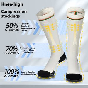 Hermosos <span class=keywords><strong>calcetines</strong></span> <span class=keywords><strong>de</strong></span> compresión para piernas para deportes Cross-Border <span class=keywords><strong>Yoga</strong></span> Running Otoño Antibacterial Resistente al olor para <span class=keywords><strong>Amazon</strong></span> Sports - Product Image 2