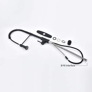 Grifo Mezclador de Cocina D0100HXUPYJ de Acero Inoxidable con Rociador Extraíble, Monomando, Montaje en Encimera, Diseño Moderno - Product Image 6