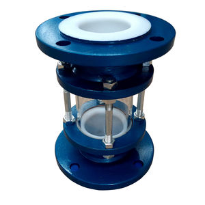 Revêtement en acier inoxydable PTFE indicateur de verre de visée directe, verre de visée anticorrosion de type bride - Product Image 3