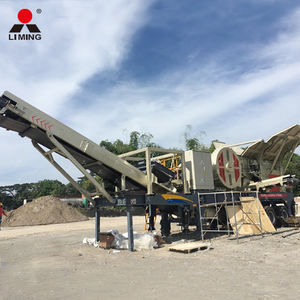 Planta Móvil de Trituración de Piedra, Trituradora de Mandíbulas y Trituradoras de Banda - Product Image 1