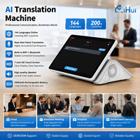 Dispositivo Traductor de Voz con IA, Traducción Multilingüe en Tiempo Real para Reuniones de Negocios, Recepción de Hoteles, Viajes, OEM, ODM