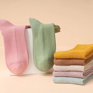 Women's Solid Color Slouch Socks Mid-Calf Length Sweat Absorbent Casual Spring Autumn Wear - Product Image 3