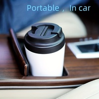 Nouveau Design 380ML Pure Céramique Doublure Intérieure Tasse À Café Haute Valeur Esthétique Tasse De Voyage Portable pour Homme et Femme