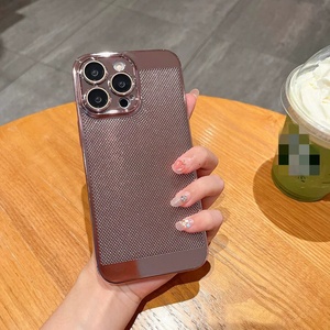 เคสกันกระแทกบางเฉียบหรูหรา พร้อมตะแกรงระบายความร้อน สำหรับ iPhone 16 15 14 13 11 12 Pro Max ป้องกันกล้อง - Product Image 5