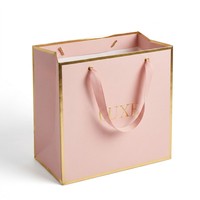 Sacs cadeaux en papier élégants avec poignées torsadées, sacs de shopping de luxe personnalisés pour boutiques, mariages, bijoux et fournitures de fête