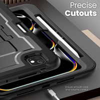 Pour Apple iPad Case iPad Pro 11 M4 Mini6/7 Air 11 13 2in1 TPU PC Protection complète étui rigide