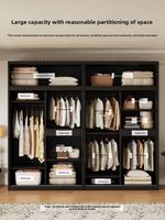 Armoire moderne en acier avec porte coulissante verrouillable, gain de place, autoportante, pour chambre, salle à manger, salon, avec grandes étagères de rangement