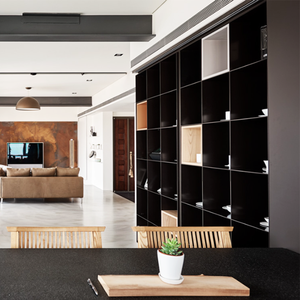 Esquina de Oficina Italiana de estilo francés, joyería decorativa de alta tecnología, estantería Etagere de Metal de acero negro en forma de barco, estanterías - Product Image 4