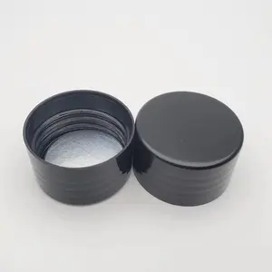 Hot sale PP 89mm-400 smooth skirt screw cap wide mouth flat lid soft touch plastic cover with liner