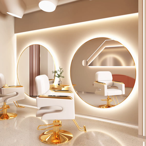 กระจก LED ทรงกลมแบบกำหนดเองสำหรับร้านเสริมสวย ติดผนัง แสงพื้นหลัง HD ป้องกันการแตก สำหรับโครงการเชิงพาณิชย์ - Product Image 4