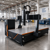 Routeur CNC 3 axes RC pour tubes carrés épais, adapté à l'industrie aérospatiale pour le travail des panneaux sandwich en nid d'abeille d'aramide et de PET