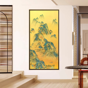 Custom Luxury Handmade Embroidery Landscape Oil Painting Porch Home Wall Art Decoration GH-06 Wall Sticker Home Decor GH-06 GH-0 - Product Image 3