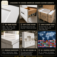 Cuisine complète sur mesure avec armoires laquées noires brillantes, finition piano, hotte de grande portée, îlot en marbre, fabrication OEM