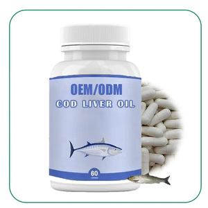 Capsules <span class=keywords><strong>de</strong></span> Gel Doux d'<span class=keywords><strong>Huile</strong></span> <span class=keywords><strong>de</strong></span> <span class=keywords><strong>Foie</strong></span> <span class=keywords><strong>de</strong></span> <span class=keywords><strong>Morue</strong></span> 1000mg Certifiées GMP OEM/ODM – Complément Antioxydant pour la Santé Cérébrale - Product Image 1