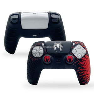 เคสซิลิโคนป้องกันลายแมงมุมสำหรับจอยสติ๊กคอนโทรลเลอร์ PS5 ชุดอุปกรณ์เสริมสำหรับจอยสติ๊กคอนโทรลเลอร์ <span class=keywords><strong>PS4</strong></span> PS5 เคสครอบสำหรับคอนโทรลเลอร์ <span class=keywords><strong>PS4</strong></span> PS5 - Product Image 4