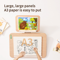 Support de lecture pliable en bois et aluminium OULAIKE YD20 blanc pour enfants, support de livre inclinable, serre-livres 20 cm