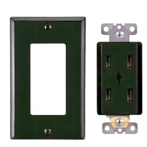 Efficace supérieur F4P pas cher 4 ports usb a prises de courant extérieures pour la conception de la maison avec beaucoup de couleurs