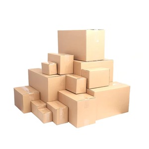 Ensemble de boîtes rectangulaires en carton ondulé, solution d'emballage et de stockage recyclable à fentes - Product Image 5