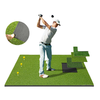 Tapete de Golf Premium 4 en 1 YGT-1515B Pro, 5x4 pies, Engrosado, con 4 Insertos Intercambiables para Práctica de Swing, Bajo Impacto y Chipping