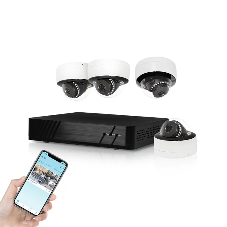 Cheapest Home Surveillance Cameras Hd Infrared PoE 4 Porttuya 3Mp Nvr Kit Security System For Private Individuals Camera Kit